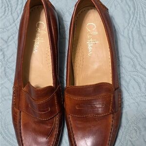Cole Haan Tan Leather Slip-Ons